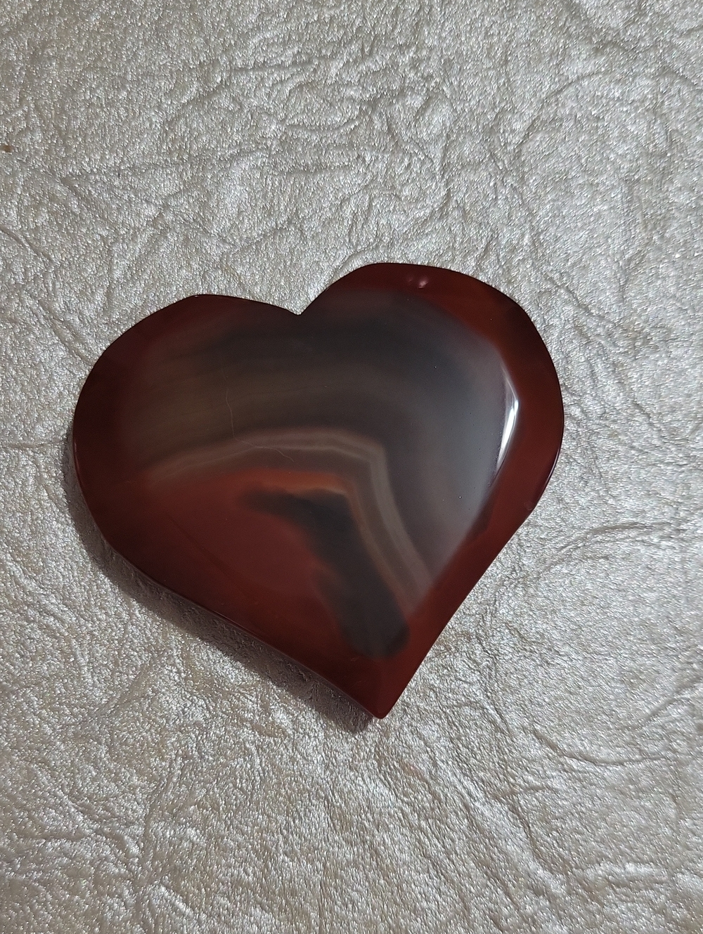 Carnelian Crystal Heart - Picture 2 of 5